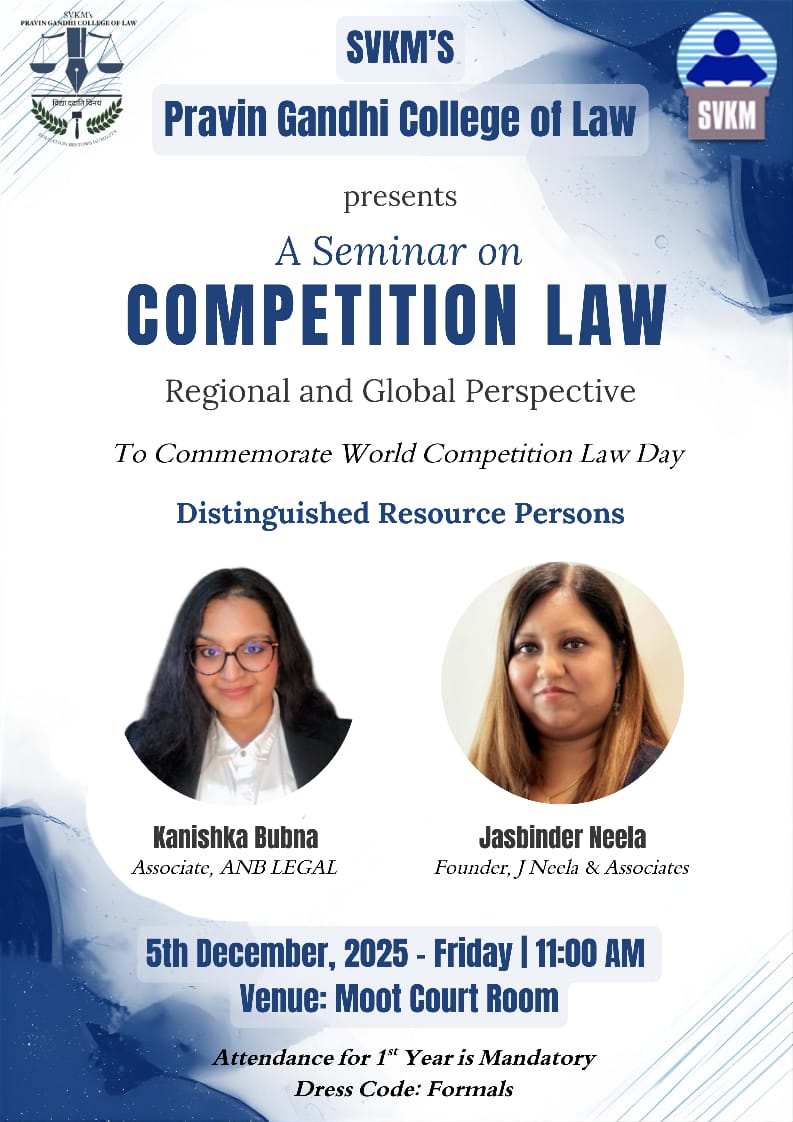 Seminar on Competition Law: Regional and Global Perspectives organised to commemorate World Competition Day on 5th December, 2025
